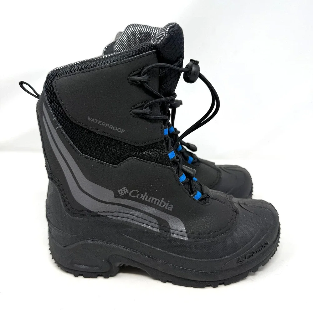 Columbia Kids Rope Tow Kruser 2 Waterproof 400g Snow Boots Black Blue Size 5